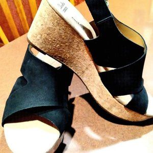 Clarks women black sandals